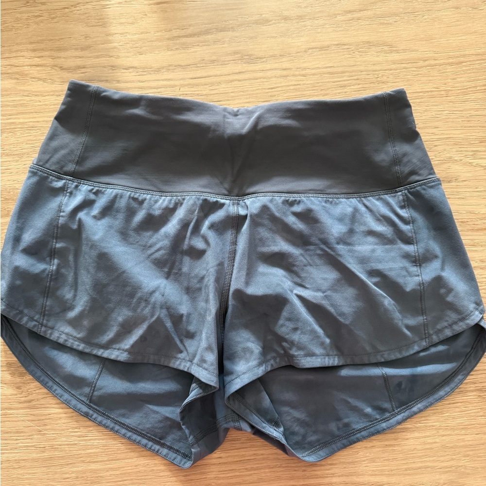 Gray Tie Dye Lululemon High Rise Speed Up - 2.5 inch - size 6